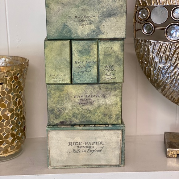 6 pc Rice and paper box made in england - Picture 4 of 8